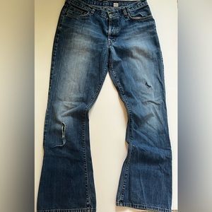 Vintage Abercrombie and Fitch FLARE Jeans, Size 10 Button Fly